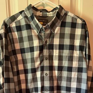 Eddie Bauer Men’s Plaid button down shirt